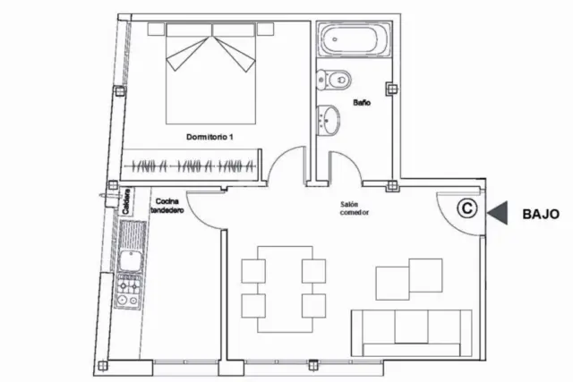 Apartment in the Bulevar de las Acacias area