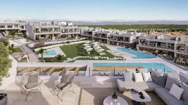 Apartment near restaurants, supermarkets, easy access, residential area, urban, gated community
