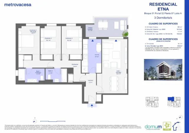 Apartment in Parcelas R5'.4 and R5'.5 of the Sus-Dbp2. Palmas Altas
