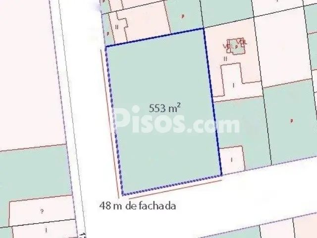 Terreno en venta en Calle Oriente