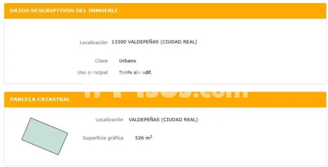 Terreno en venta en Valdepeñas