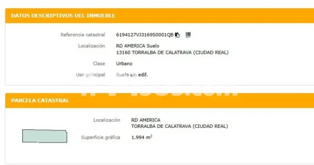 Terreno en venta en Torralba de Calatrava