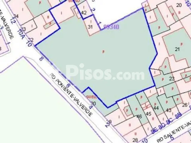 Terreno en venta en Plaza Corralón Valverde