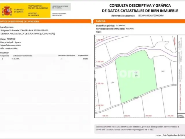 Terreno en venta en Argamasilla de Calatrava
