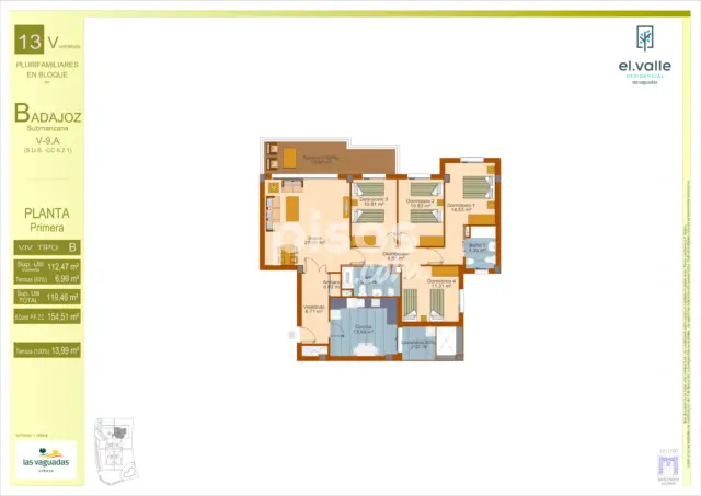 Piso en venta en Calle Juan Pablo Ii, 65, Las Vaguadas-Carretera de Valverde (Badajoz Capital) de 331.000 €