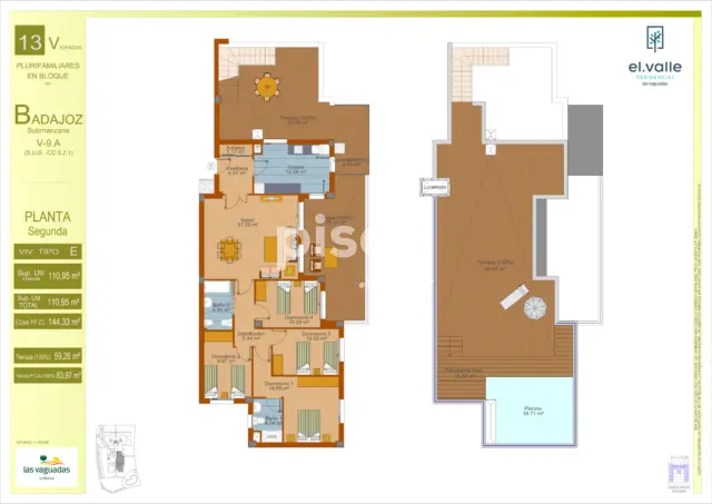 Ático en venta en Calle Juan Pablo Ii, 65, Las Vaguadas-Carretera de Valverde (Badajoz Capital) de 395.000 €