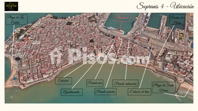 Piso en venta en Calle Sopranis, 4, El Pópulo-Santa María (Cádiz Capital) de 209.598 €