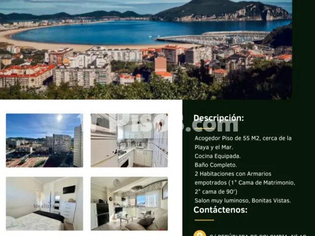 Piso en alquiler en Calle de la República de Colombia, 18, Zona Playa (Laredo) de 750 €<span>/mes</span>