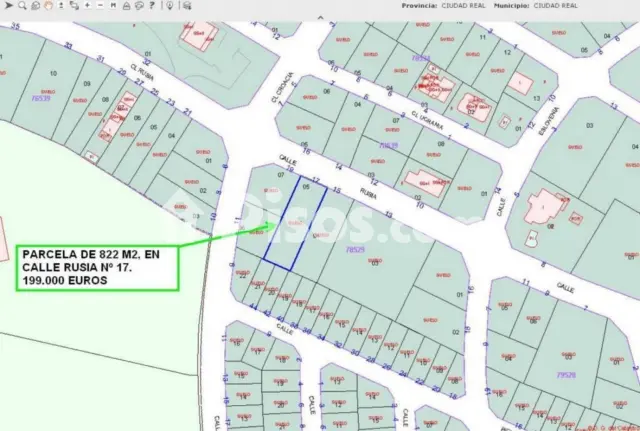 Terreno en venta en Calle Rusia