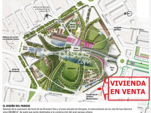 Piso en venta en Avenida Giorgeta, La Raïosa-San Vicente Mártir (Distrito Jesús. València Capital) de 450.000 €