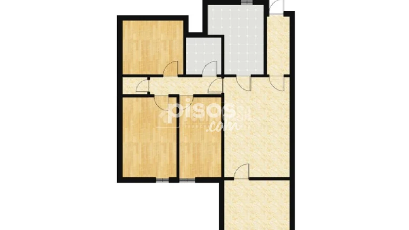 Piso en venta en Carretera de Rubí, cerca de Carrer de Lepant, Segle XX (Distrito Segle XX-La Cogullada. Terrassa) de 120.000 €