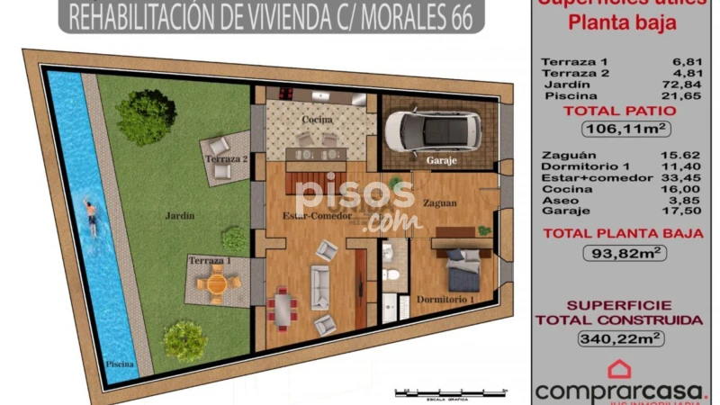 Casa en venta en Calle de Morales, 66, cerca de Calle de San Atón, Centro Histórico (Badajoz Capital) de 56.050 €