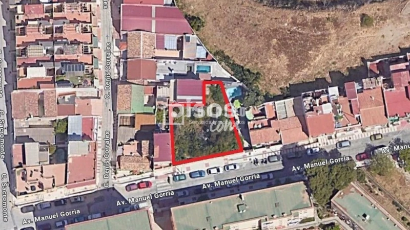 Terreno en venta en Málaga, Zona de - Ciudad Jardín, Distrito - Mangas Verdes Las Flores, Mangas Verdes-Las Flores-Parque del Sur (Distrito Ciudad Jardín. Málaga Capital) de 350.000 €
