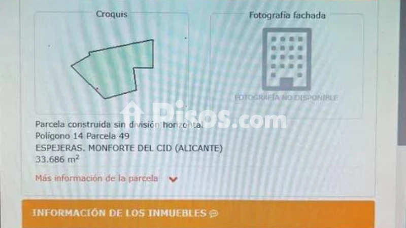 Terreno en venta en Monforte del Cid
