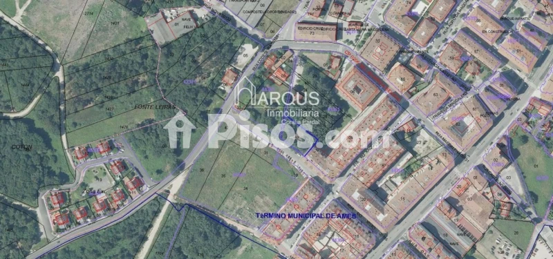 Terreno en venta en O Milladoiro