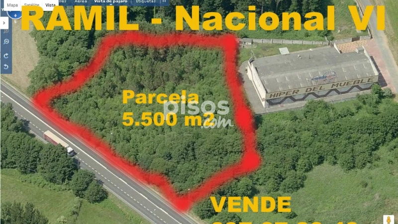 Terreny en venda a Carretera de La Coruña, 200, Parroquias Este (Lugo Capital) de 69.000 €