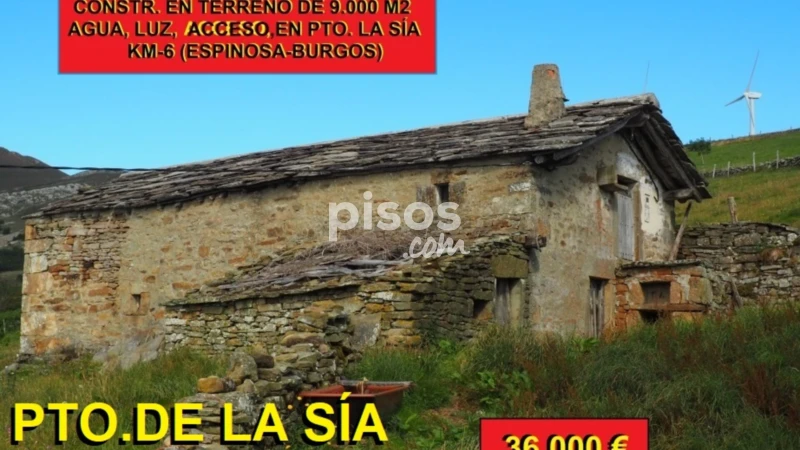 Casa en venta en Carretera Pto de La Sía Km.6 La Sequía, Número 6, La Sía (Espinosa de los Monteros) de 36.000 €