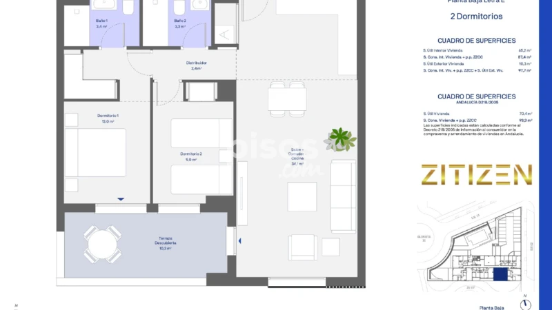 Piso en venta en Avenida de José Ortega y Gasset, Los Prados (Distrito Cruz de Humilladero. Málaga Capital) de 319.000 €