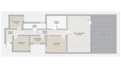 Piso en venta en La Nova Esquerra de L'Eixample, La Nova Esquerra de l'Eixample (Distrito Eixample. Barcelona Capital) de 480.000 €