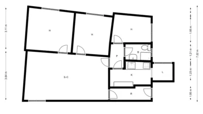 Flat in Centre photo 5