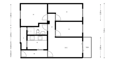 Apartment in Centre photo 2