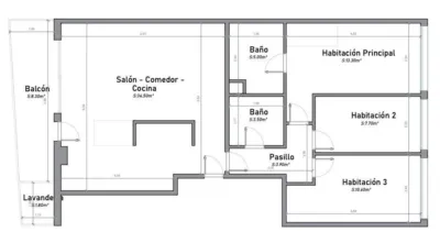 Piso en venta en Carrer de Josep Ferrater i Móra, El Poblenou (Distrito Sant Martí. Barcelona Capital) de 695.000 €