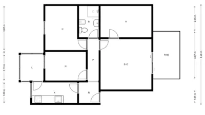 Apartment in Fontajau-Domeny-Taialà photo 2