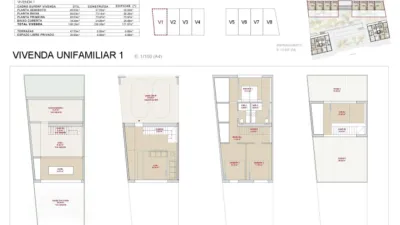 Casa adosada en venta en Rúa da Torreira, 2, Campus Norte-San Caetano (Santiago de Compostela) de 369.000 €