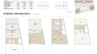 Casa adosada en venta en Rúa da Torreira, 2, Campus Norte-San Caetano (Santiago de Compostela) de 369.000 €