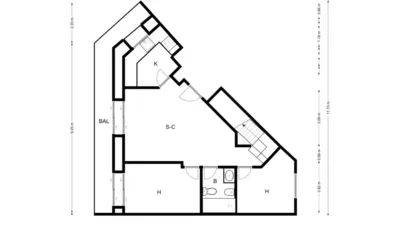 Flat in Centre photo 3