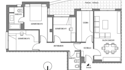 Piso en alquiler en Jardines de Hércules, Bellavista (Distrito Bellavista-La Palmera. Sevilla Capital) de 900 €<span>/mes</span>
