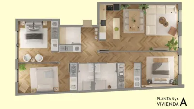 Piso en venta en Calle del Arenal, 88, Centro-Areal (Distrito Casco Urbano. Vigo) de 650.000 €