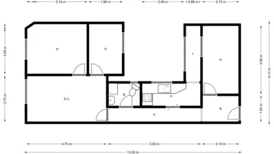 Apartment in Centre photo 2