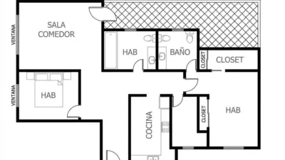 Piso en venta en Puerto de Castellon, Grao (Castelló de la Plana) de 175.000 €