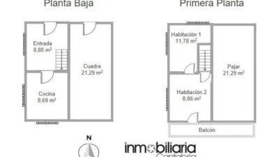 Casa en venta en Barrio de San Juan de Raicedo, 63, Arenas de Iguña de 85.000 €