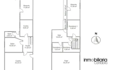 Casa en venta en Barrio de Bostronizo, 81, cerca de Carretera de San Juan Roicedo, Arenas de Iguña de 65.000 €