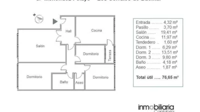 Piso en venta en Calle de Menéndez Pelayo, 7, Los Corrales de Buelna de 120.000 €