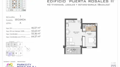 Promoción Huerta Rosales, Huerta Rosales-Valdepasillas (Badajoz Capital) de 155.000 €
