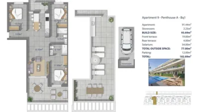 Penthouse in Los Narejos-Punta Calera photo 13