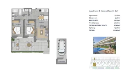 Apartment in Los Narejos-Punta Calera photo 13