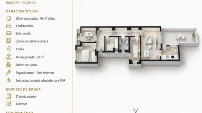Apartment in Russafa photo 42