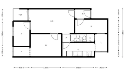 Flat in Centre-Can Mariner photo 32