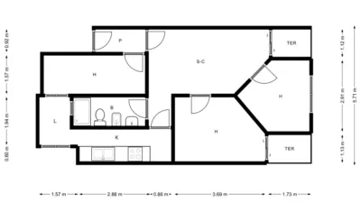 Flat in Centre-Can Mariner photo 26