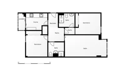 Piso en venta en Avenida de la Gran Vía del Sureste, Ensanche de Vallecas-Valdecarros (Distrito Villa de Vallecas. Madrid Capital) de 430.000 €