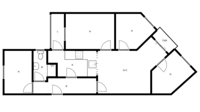 Apartment in Centre photo 3