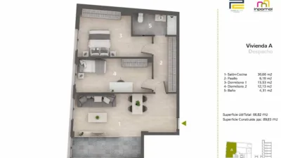 Apartamento en venta en Autopista, Pardaleras (Badajoz Capital) de 149.900 €