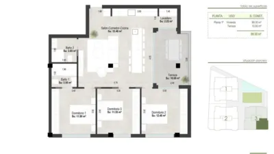 Apartamento en venta en San Pedro del Pinatar, Núcleo (San Pedro del Pinatar) de 289.000 €