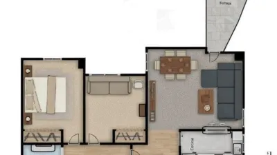 Piso en alquiler en Calle Perséfone, Bellavista (Distrito Bellavista-La Palmera. Sevilla Capital) de 1.000 €<span>/mes</span>