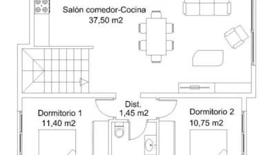 Casa – Benijófar, Urbanización Benimar - Més