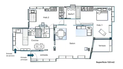Piso en alquiler en Paseo de la Castellana, cerca de Calle del Pintor Juan Gris - Imagen 26